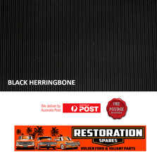 HOLDEN FX FJ UTE HERRINGBONE RIBBED BLACK ROOF HEAD HOOD LINING (6G)