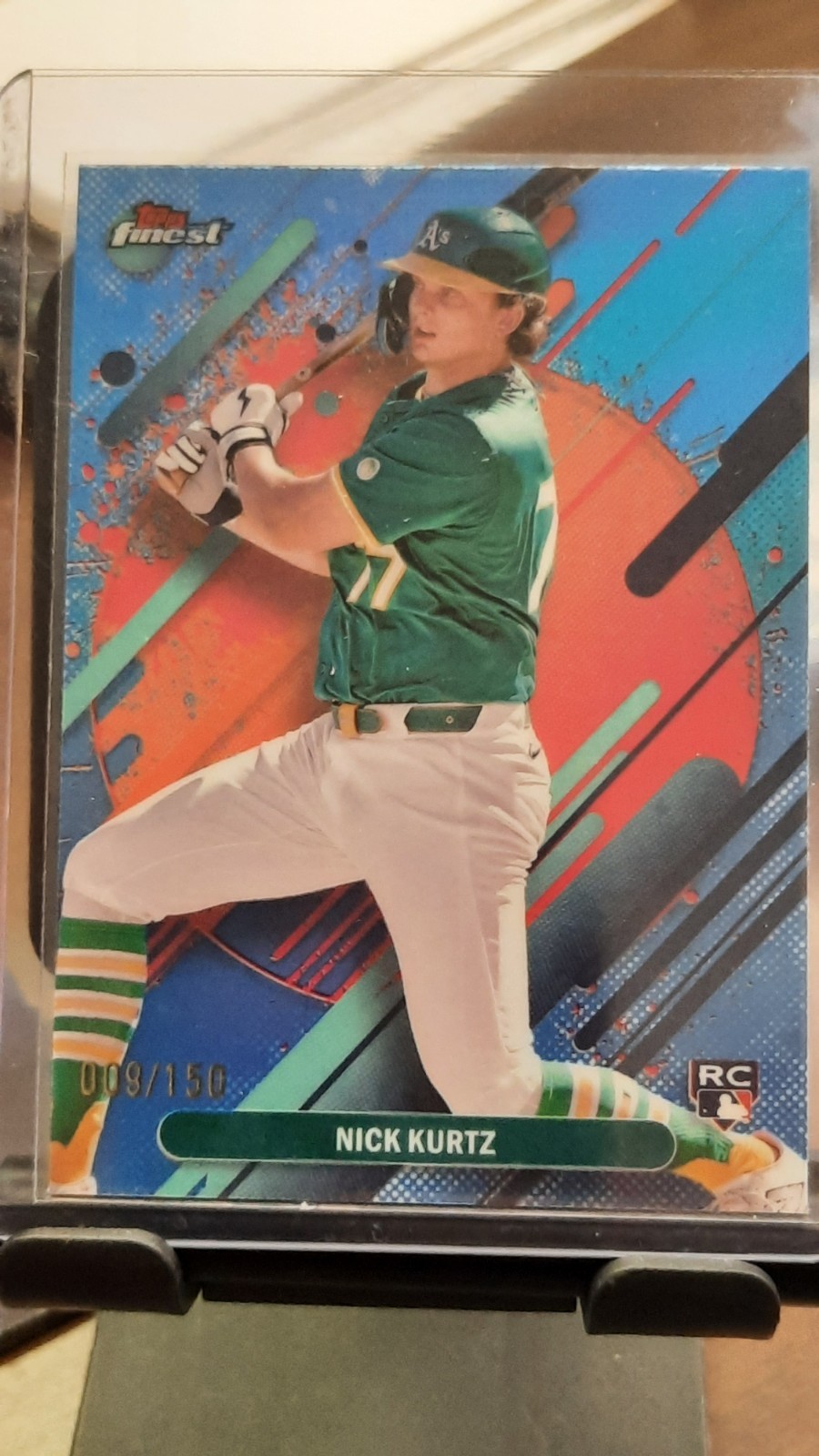 2025 Topps Finest - Rare Nick Kurtz #252 Sky Blue Refractor /150 (RC)