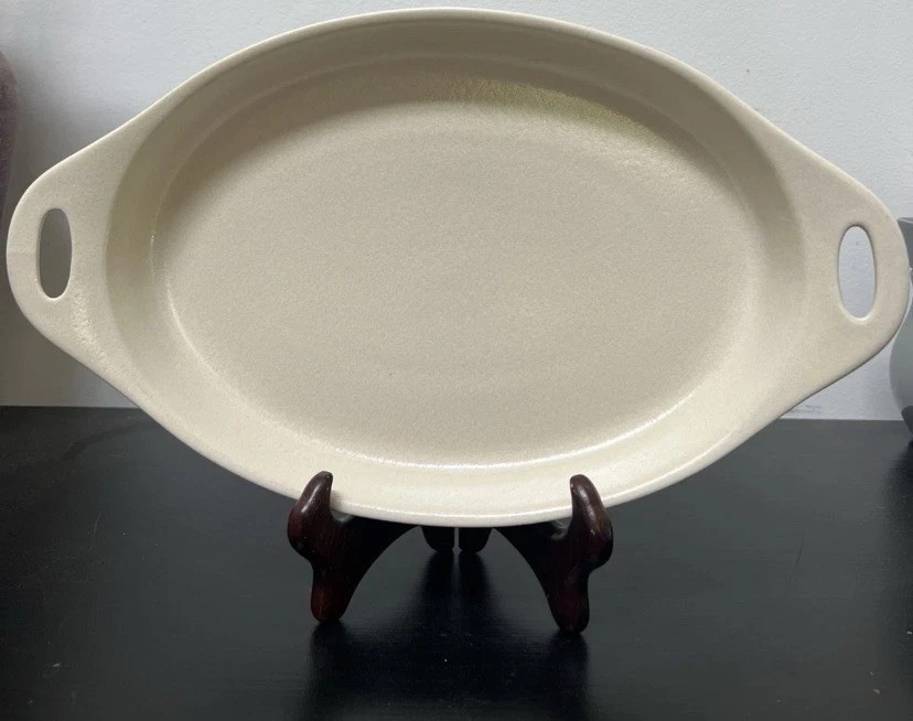 Set of 2 XL Corning Ware Creations Khaki Stoneware Oval Baking Pan 42 oz.