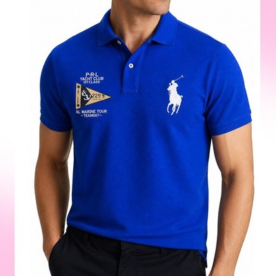 Polo Ralph Lauren PRL Yacht Club Men s Polo Shirt Blue Size M Custom Fit