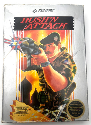 NES Nintendo RUSH 'N ATTACK Complete CIB Clean &Tested ***FAST FREE SHIPPING***