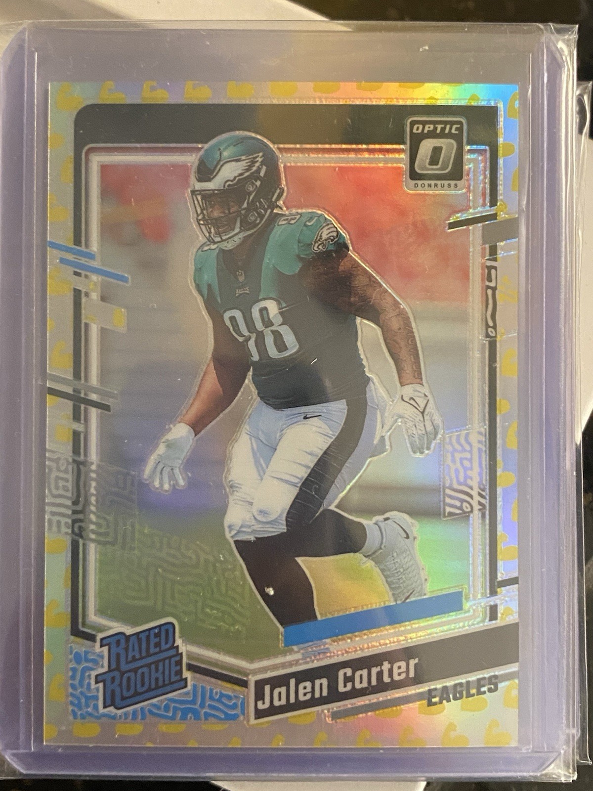 2023 Panini Donruss Optic - Rated Rookie Jalen Carter #281 Flex Prizm /149 (RC)