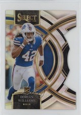 2023 Panini Select Premier Level Silver Prizm Die-Cut Dorian Williams #110 1bu1