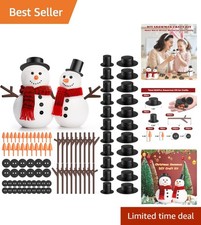 Versatile 600 Piece Snowman Craft Kit - For Winter, Parties  Classrooms 