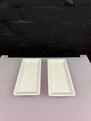 Villeroy und & Boch rechteckig weiß Keksplatten 23,5 cm x 11,5 cm 2er Set