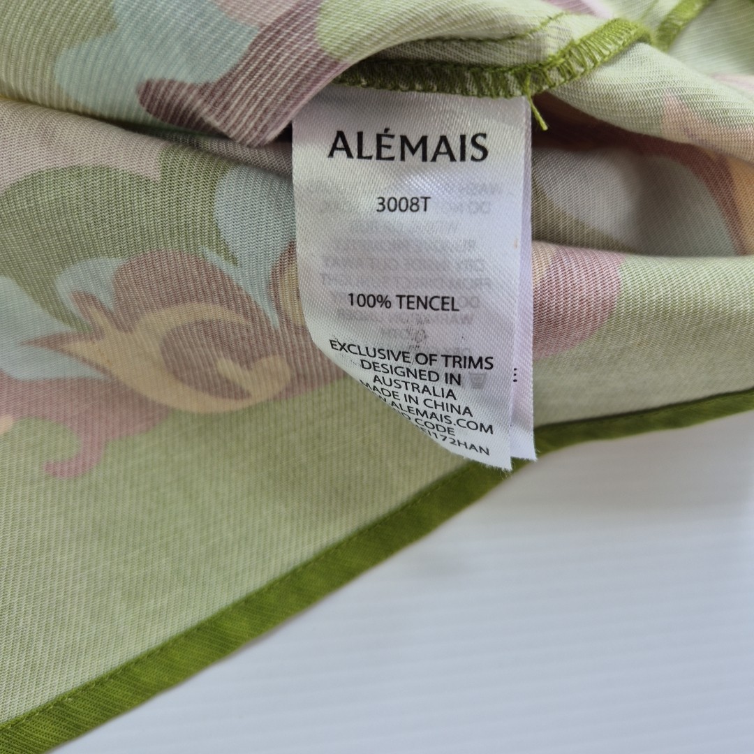 Alemais Disco Daisy Set Womens Size 14 Green Shirt & Pants Pockets Lightweight image 9