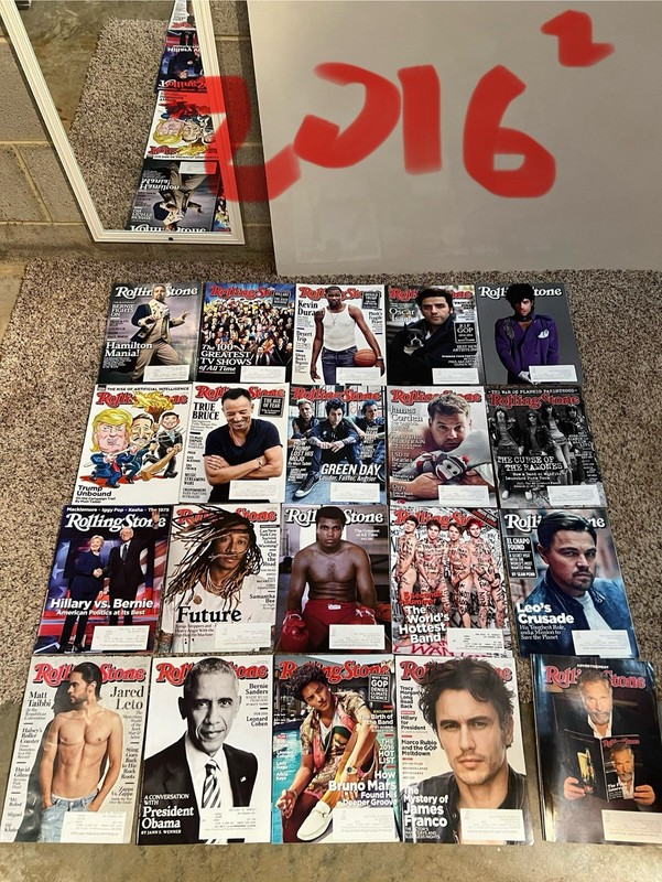 Lot Of 20 Vintage Rolling Stone Magazines From 2016 Like New Condition