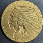 1910 $5 Indian Head Gold Half Eagle .900 Gold US Coin
