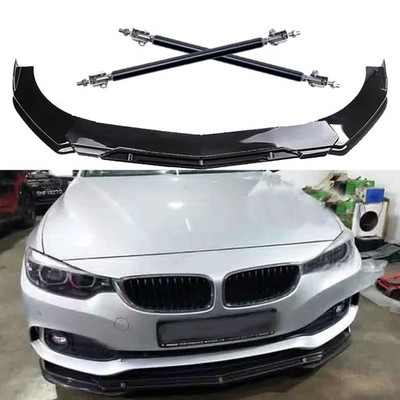 Front Bumper Lip Chin Spoiler Splitter Glossy Black For BMW 4 Series F32 F33 F36
