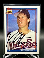 1991 Topps Ken patterson #326 Authentic Autographed Card Chicago White Sox