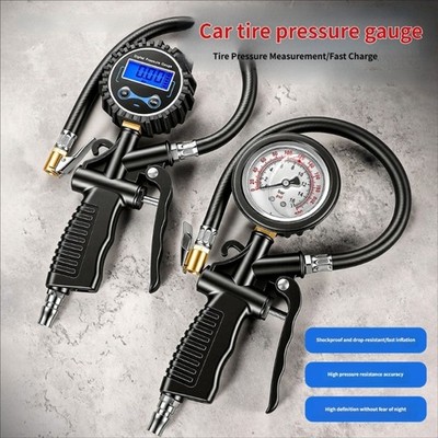 Bright Backlit Oil Filled Tire Pressure Gauges Easy To Operate Suitable For