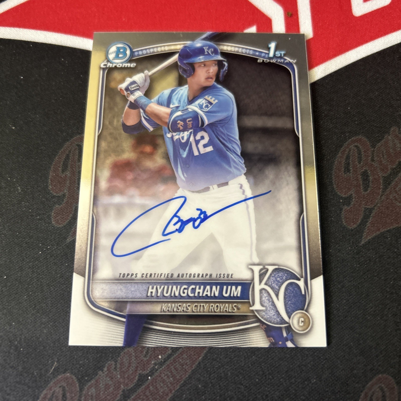 Hyungchan Um 2025 Bowman Chrome CPA-HU 1st Autograph Auto SP RC Royals