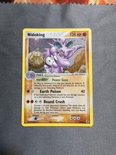 Nidoking 8/112 EX FireRed & LeafGreen Holo LP tiny crease SWIRL