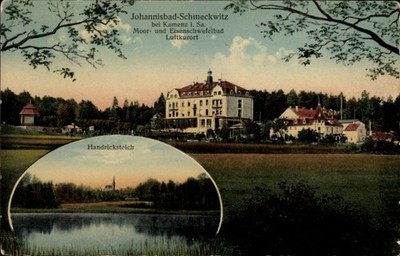 Ak Schmeckwitz Räckelwitz Sachsen, Johannisbad, Bes. Dr. Rachel,... - 4905988