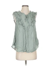 GiGio Women Green Sleeveless T-Shirt S