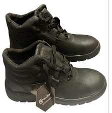 Safety Work Boots Steel Toe Leather Non Slip Wide Fit UK11 -BRAND NEW
