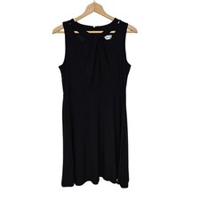 Jones Studio Women Sleeveless Midi Sheath Dress Size 10 Black Career Office