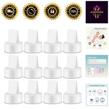 12 Pack Duckbill Valves for Spectra Ameda Pumps - Quality Safety Tested