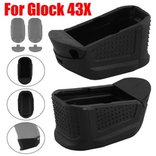 4/2Pack Magazine Base Extender Extension Base Plates For FACTORY GLOCK 43X 9mm