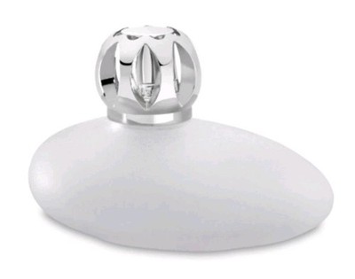Maison Berger Lamp France Iconic Oblong Pebble Shape Frosted Glass 6X4.5X4in 