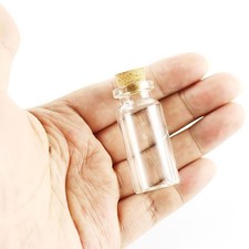 22x50mm Bottles with Cork Borosilicate 10ml Jars Wishing bottles 30-100 pieces