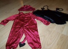 Infant Size 6-18 Months Charades Darling Devil 3 Piece Halloween Costume w Cape