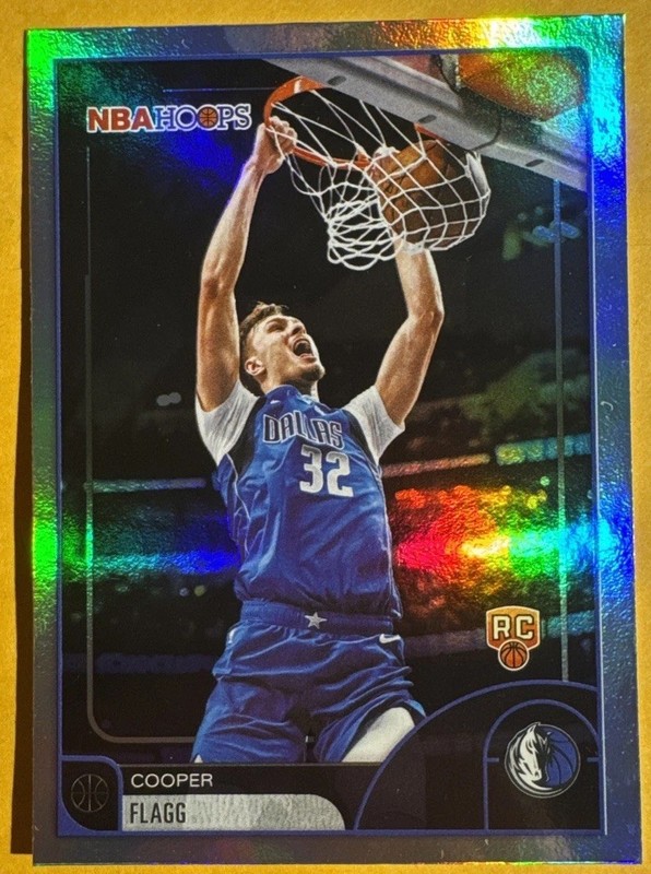 2025-26 Topps NBA Hoops Cooper Flagg Rookie Holo Foil Base #35 Mavericks