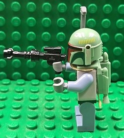LEGO Star Wars Minifigure Boba Fett w/ Beard Stubble sw0396 9496 Desert Skiff ++