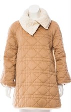 Christian Dior 2009 Galliano Archive Camel  Cashmere Quilted Coat FR38 Archive