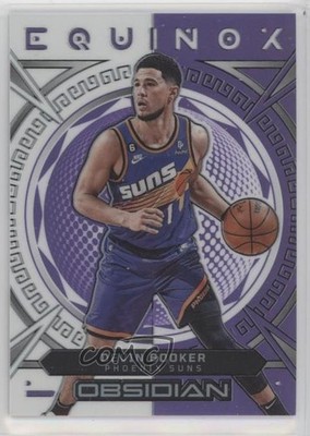 2022 Panini Obsidian Equinox Electric Etch Purple Flood 13/49 Devin Booker 7y2