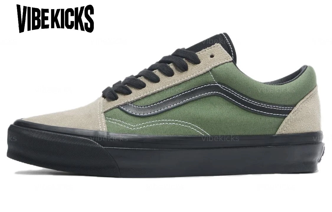 Vans Premium Old Skool 36 Aluminum Grey Olive Green for sale | eBay