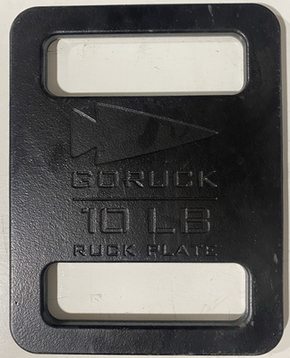 Plaque De Lestage Goruck Noire - 10 Lb (environ 4,5 Kg) - Pour Rucking Et Musculation - Excellent état