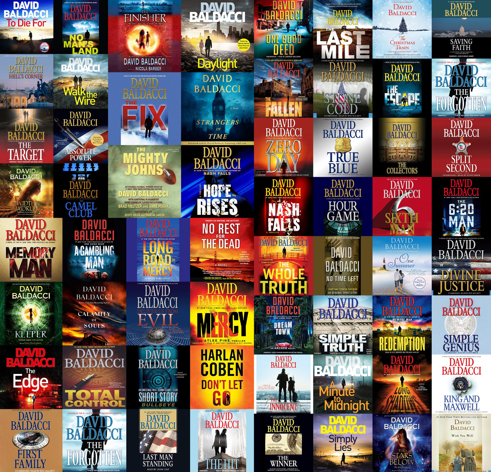 David Baldacci Audiobook Collection (63 MP3 Audiobooks on USB or DVD)*