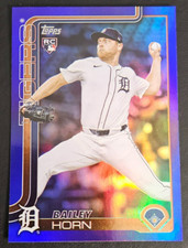 2025 Topps Update Detroit Tigers Bailey Horn(RC) Purple Rainbow Foil /250 #162