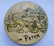 Rare Huntley & Palmers Tin, 1950, Peter, Muffin The Mule Series, Vintage VGC