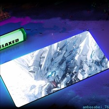 Gundam Etched Glass Gaming Mouse Pad Large Size Gaming Desk Mat Non-Photovoltaic