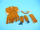 Vintage MEGO Maddie Mod Barbie Doll CLONE Fringe Benefit # 1701 Brown Suede