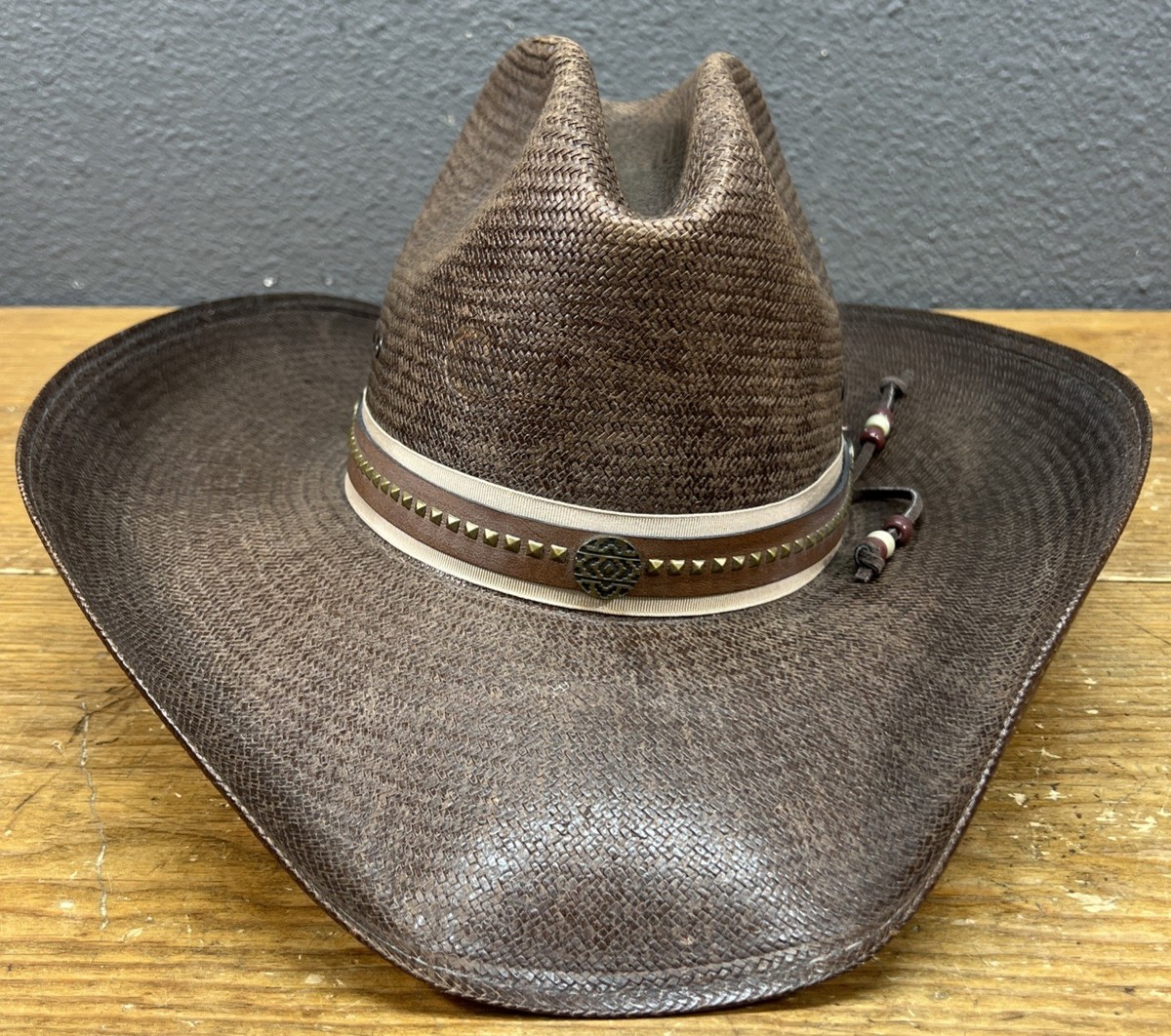 Chapeau de paille panama marron - La boutique bohème