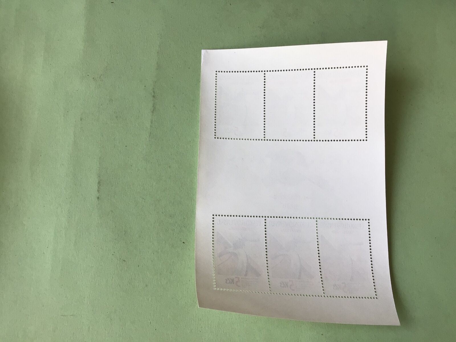 Czechoslovakia mint never hinged stamps sheet   Ref 53218