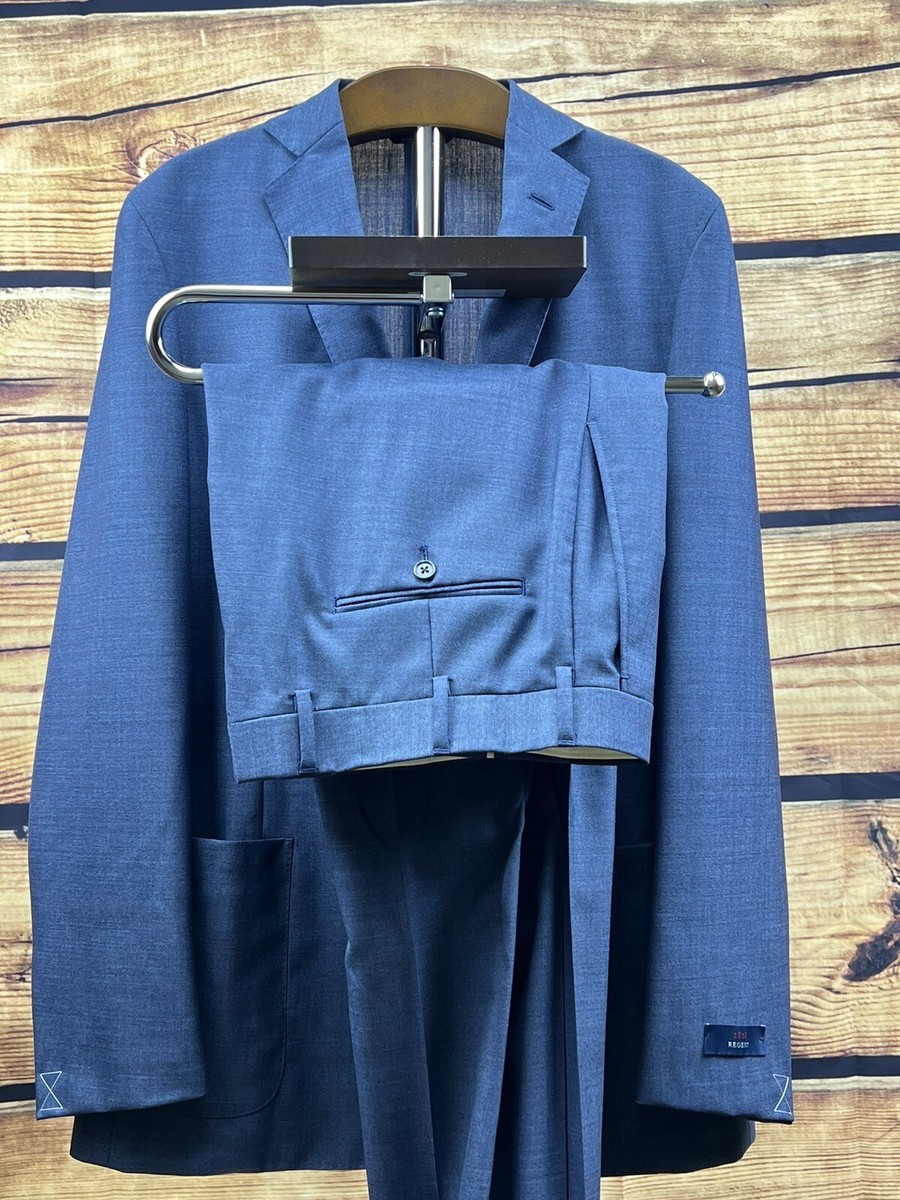 Brooks Brothers X Thom Browne Suit By Southwick Blue Size 42L 36W