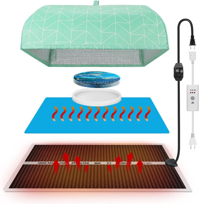 Resin Heating Mat with Cover Timer, Fast Resin Curing Mat, Epoxy Heater Silicone