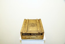 CASSETTA LEGNO VINTAGE REGAL RESERVE BRUTdeBRUT anni'70 CORA TORINO solo CASSETT