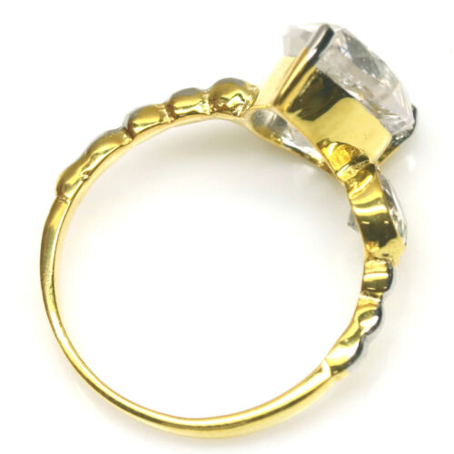 Anello In Morganite Rosa Chiaro E Topazio Bianco 925 Argento Sterling Taglia 7 - Foto 3 di 4