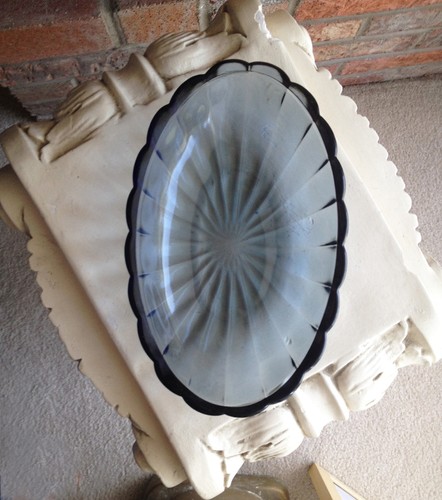 Fenton American Legacy Collection Federal Blue 8" Oval Relish Dish #1618 FB - Picture 5 of 10