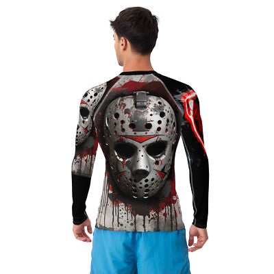 Community Culture No Camp Halloween Men's Rash Guard Long Sleeve 