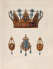 J&uuml;tland Braut-Krone Crown Juwelen Silber-Schmied Ohrring Kunsthandwerk Hochzeit