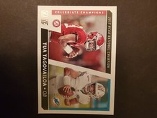 2021 TUA TAGOVAILOA #CC2 COLLEGIATE CHAMPIONS Panini SCORE Football Card Miami