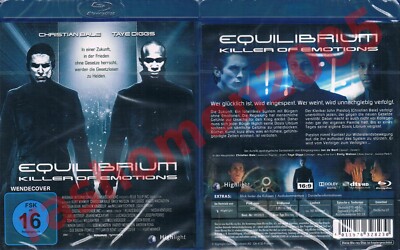 Blu-ray EQUILIBRIUM 2002 Christian Bale Dominic Purcell Sean Bean Taye Diggs NEU