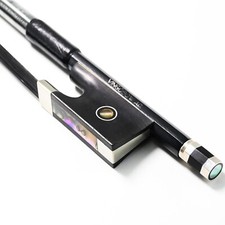 4/4 Carbon Fiber Violin Bow Advanced Pernambuco Performance Black Hair Straight
