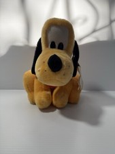 Vintage Disney Parks Plush Pluto 10" Sitting Dog Disneyland Walt Disney World